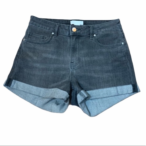 H&M Pants - H&M Faded Black High Rise Cuffed Hem Jean Shorts